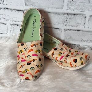 Toms Cream Sushi Pattern‎ Slip-Ons